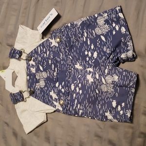 NWT baby boy overalls with shirt